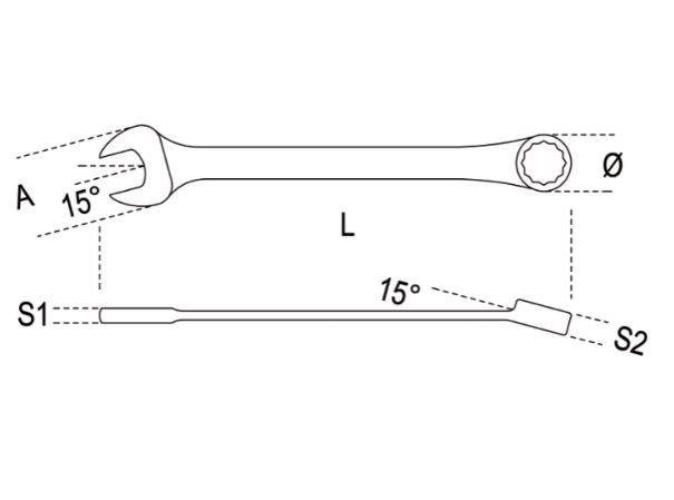 42-26 CHROME COMBINATION WRENCHES
