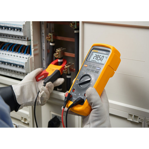 Fluke 87V MAX E2 Industrial Electrician Multimeter combo kit with Temperature