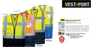 C476 Navy/Yellow Warsaw Executive Vest, XL 