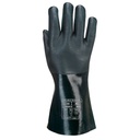 A835 Green Chemical Double Dipped PVC Gauntlet 35CM, XL 