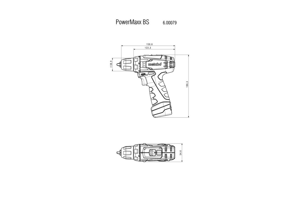PowerMaxx BS Basic Cordl.drill & screwdr 10.8V 1x2Ah Li-ion
