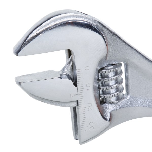 Chrome-Plated Adjustable wrenche with scales
