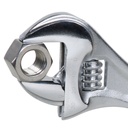 Chrome-Plated Adjustable wrenche with scales