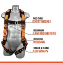 HA093 Full Body Harness with Male & Female Buckle 