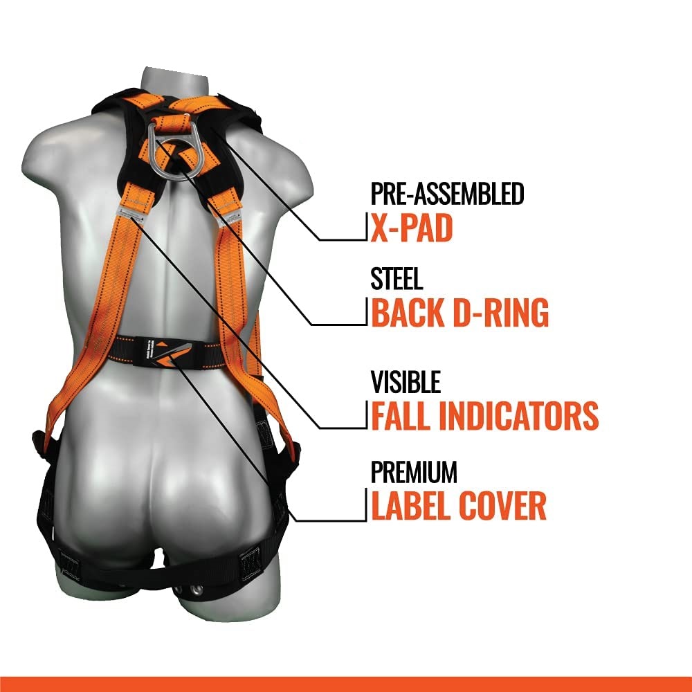 HA093 Full Body Harness with Male & Female Buckle 