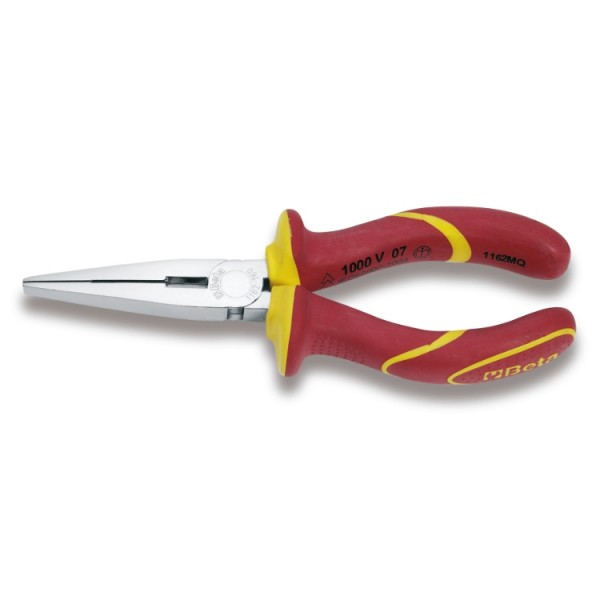 1162MQ-EXTRA LONG FLAT NOSE 8" PLIERS Vde Insulated 1000V