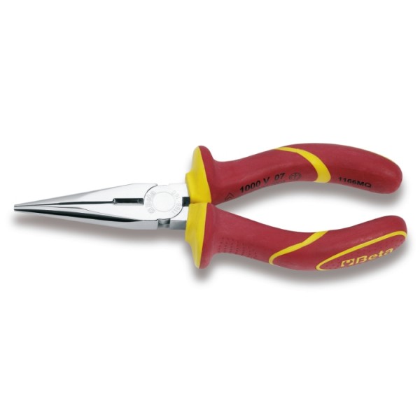 1166MQ-Extra long  8" Flat nose Pliers Vde Insulated 1000V