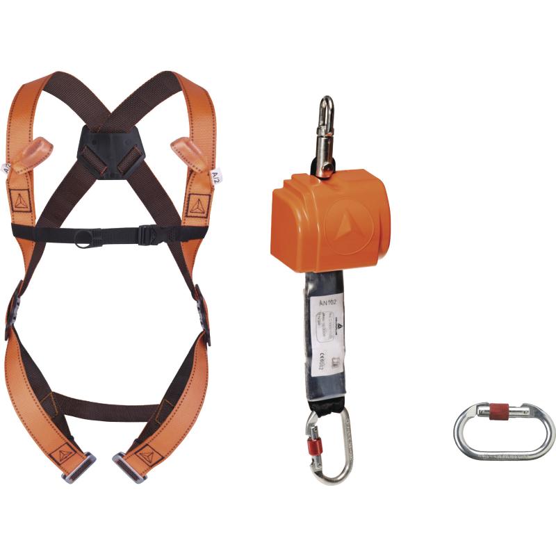 ELARA14X5L FALL ARRESTER KIT HARNESS 2 POINTS ROPE 2m 2 KARA