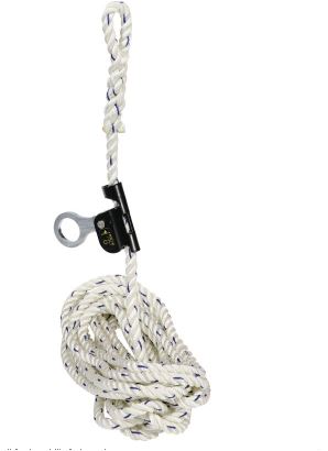 MIMAS15 FALL ARRESTER ROPE 12mmX 2m 2 KARABINERS 