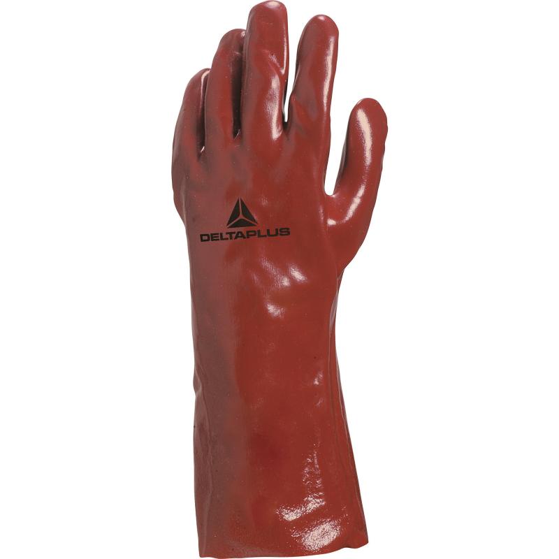 PVC7335 PVC on Chemical Glove 35cm Red 10 