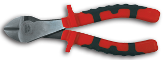 H.D.CUTTING NIPPERS 180 MM POLISHED BIMAT. 