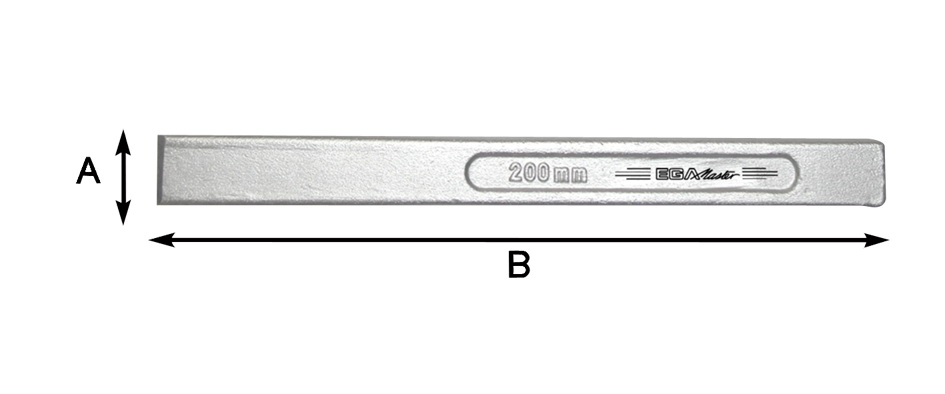 Flat face chisel 20x200mm 