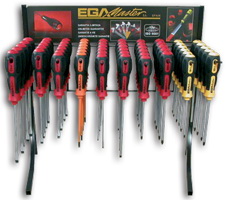 DISPLAY OF 56 SCREWDRIVERS MASTERTORK 