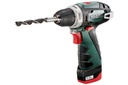 دريل ميتابو شحن 12 فولت 10 ملم مع بطارية 18 فولت 2 أمبير وشاحن - ( Metabo PowerMaxx BS Basic)
