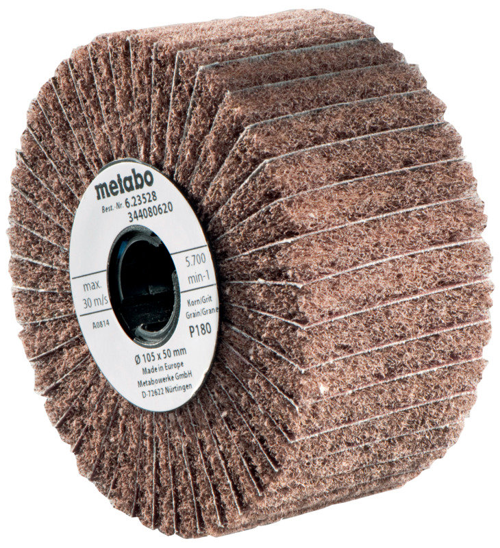 FLAP WHEEL/ NYLON WEB GRINDING WHEEL 105X100 MM, P 180 