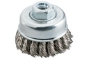 CUP BRUSH 65X0.35 MM/ M 14, STEEL-WIRE, TWISTED 