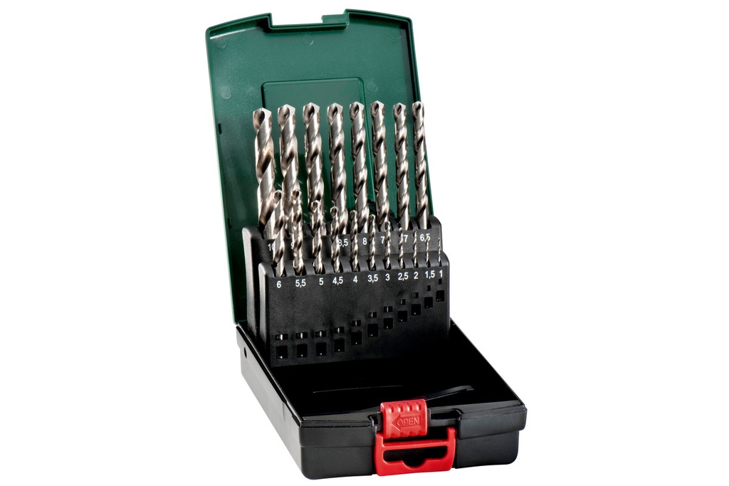 Drill-Set "SP" HSS-G twist drills, plastic box, 19 pcs.