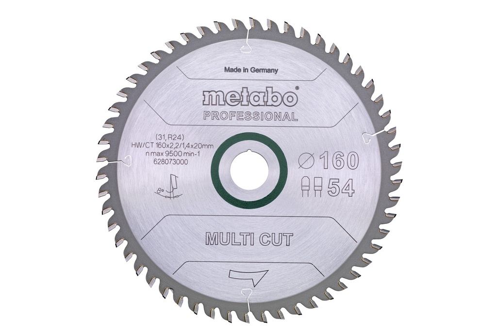 CIRCULAR SAW BLADE HW/CT 160 X 20, 54 FZ/TZ 8° 
