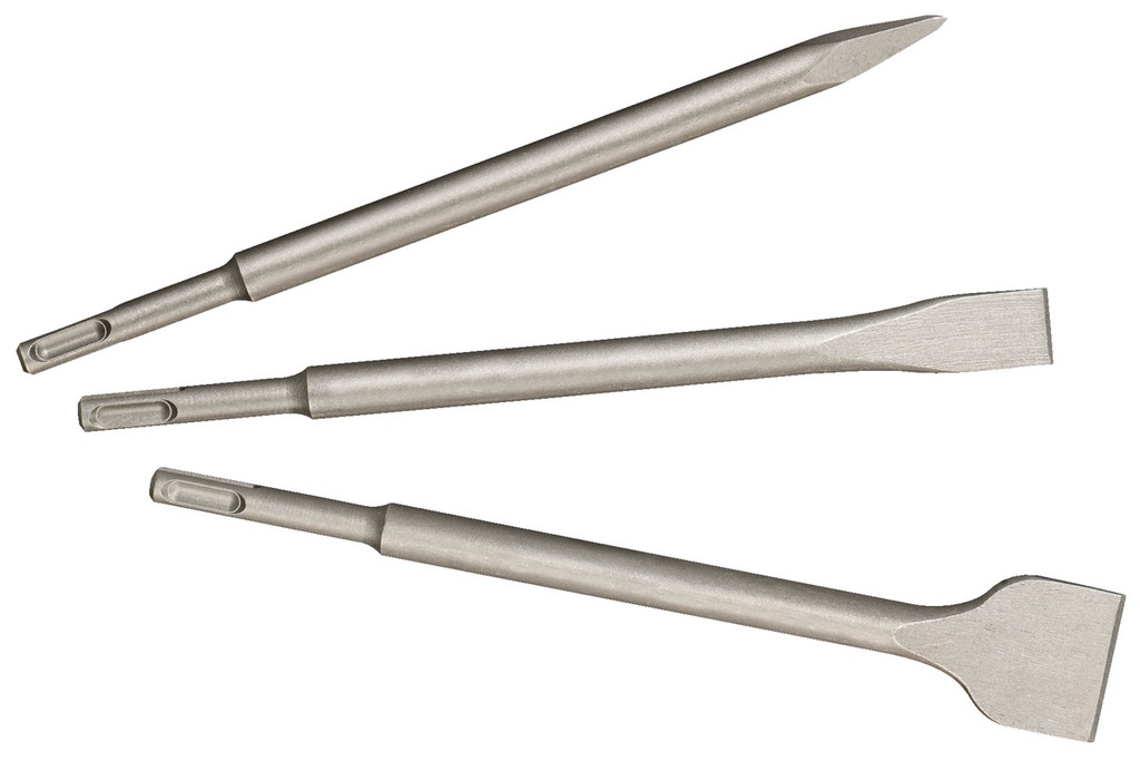 SDS-Plus 3Pcs Chisel Set  ( Flat & Point & Wide )