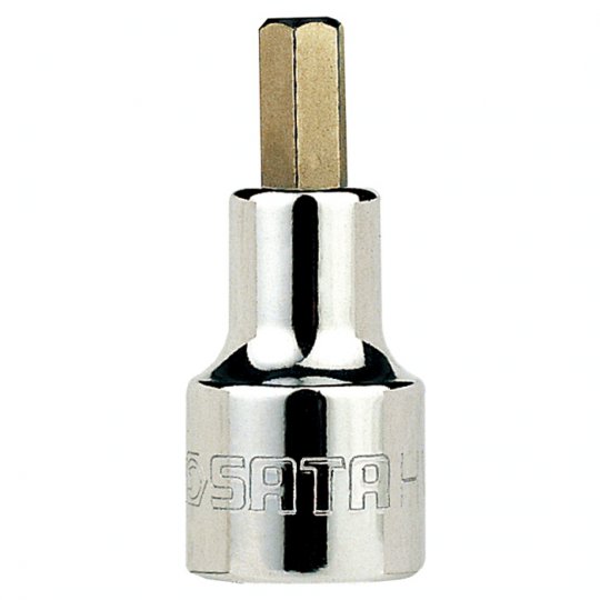 1/2" Drive Bit Socket, 50MM Length, Hexagon 6MM 