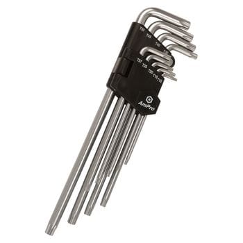 9Pc Star Long Allen Key Set (T10 - T50) 