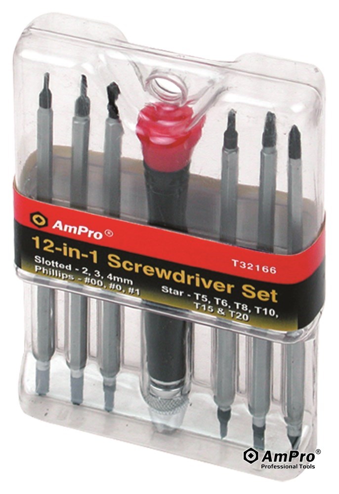 12-IN-1 ADJ PRECISION SCREWDRIVER SET 
