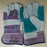 D0201 Grey/Green Working Gloves 