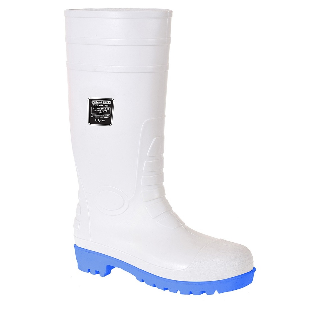 FW95 White Safety Boots SIZE 44