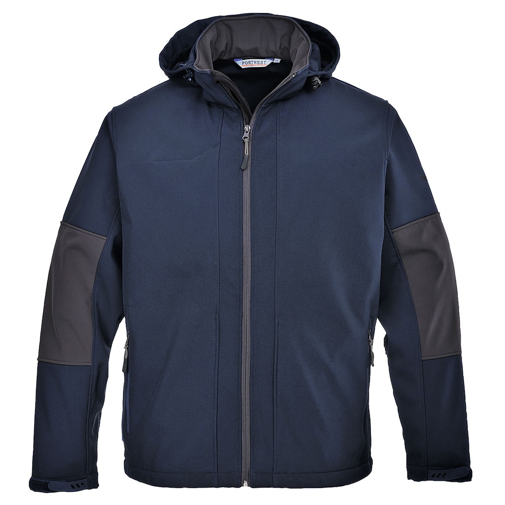 TK53 Navy Softshell Winter Jacket With Hood