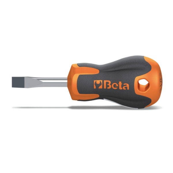 4X30 Slotted Head Extra-Short Chrome Stubby Screwdriver