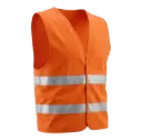 H003O - Orange Color High Visibilty Vests