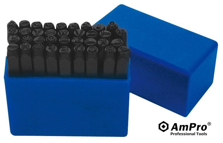 1/4" (6MM) 27PC LETTER STAMP SET