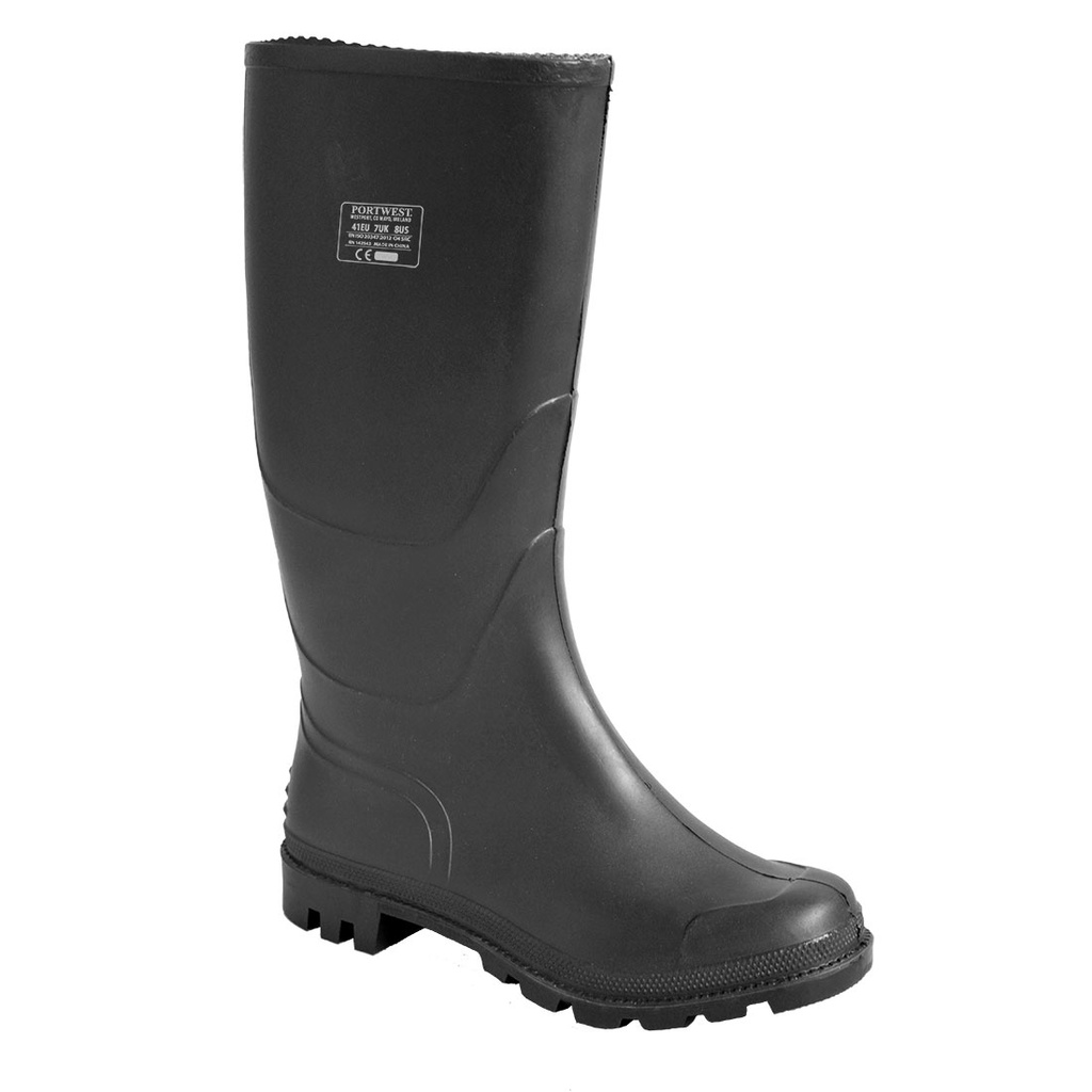 FW90 -  black PVC Wellington O4 Boot