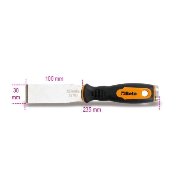 1479RB/1-STRAIGHT PUTTY KNIFE SCRAPER