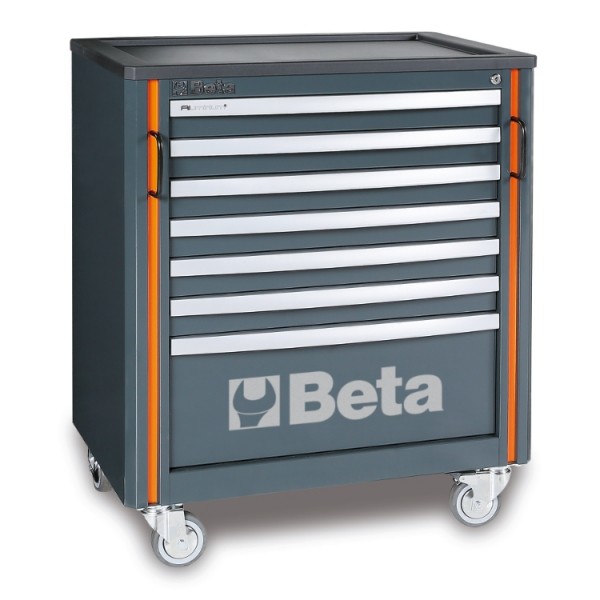 C55C7- Mobile roller cab with 7 drawers