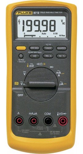 Fluke 87V TRMS Industrial Digital Multimeter with Temperature