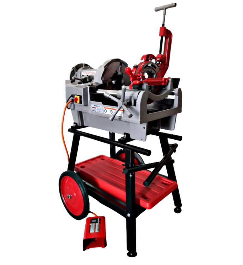 1/4-4" Pipe Threading Machine With Wheel Stand 1500W-1PH