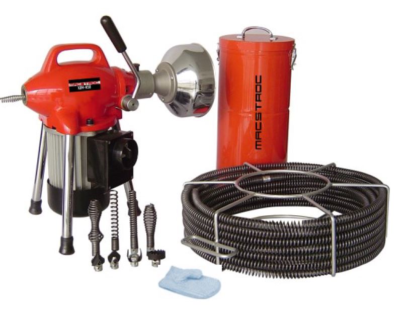 3/4-4" Electric Drain Cleaning Machine Set 390W - 220V