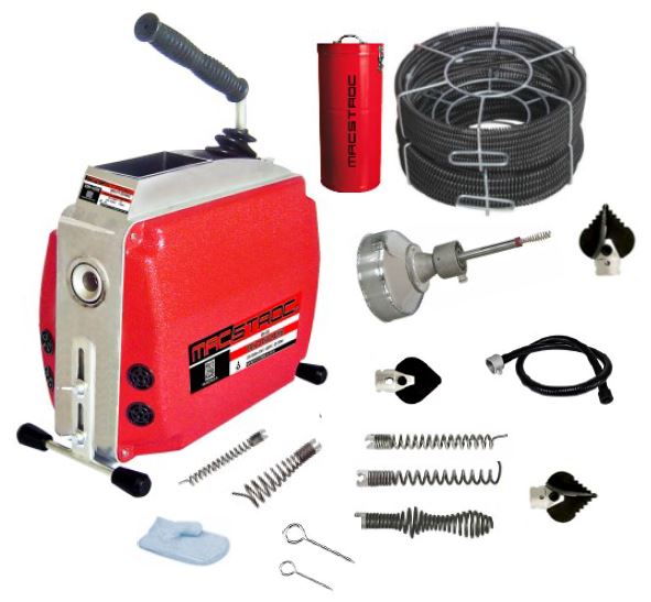 3/4-6" Electric Drain Cleaning Machine Set 570W - 220V
