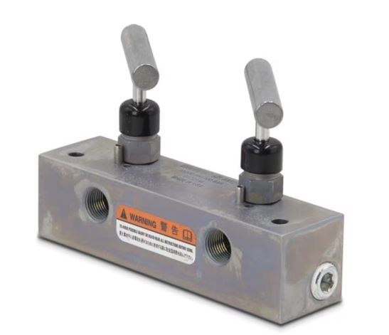 AM21, Split Flow Hydraulic Manifold, 1 inlet, 2 outlet ports