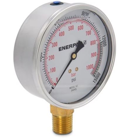 G4040L - Hydraulic Pressure Gauge 4", 100mm Face, Glycerine Filled, 1000 bar