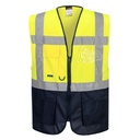 C476 Warsaw Hi-Vis Contrast Yellow\Navy Executive Vest