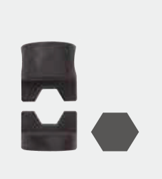 Hex compression dies DIN CU 185 / AL 150 mm²