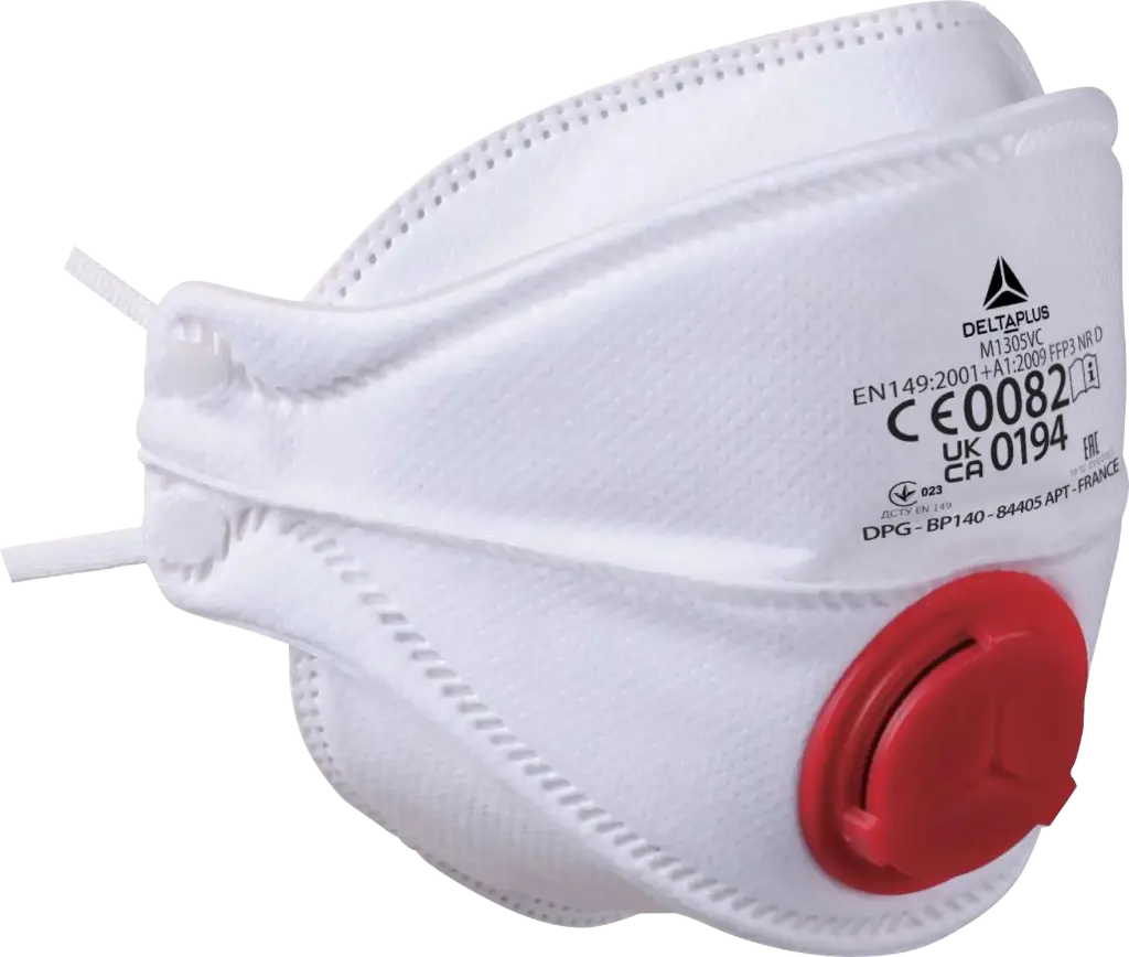 M1305V Disposable Mask FFP3 Foldable 4-panel with Valve (Box10)