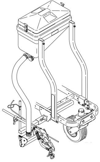 Glass bead system with two 6-in.  (152 mm) dispensers