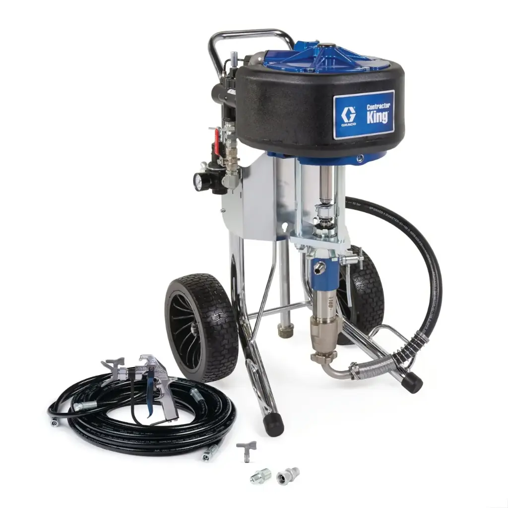 Graco Contractor King 70:1 Air Powered Airless Sprayer, Complete (4-Finger Gun) 