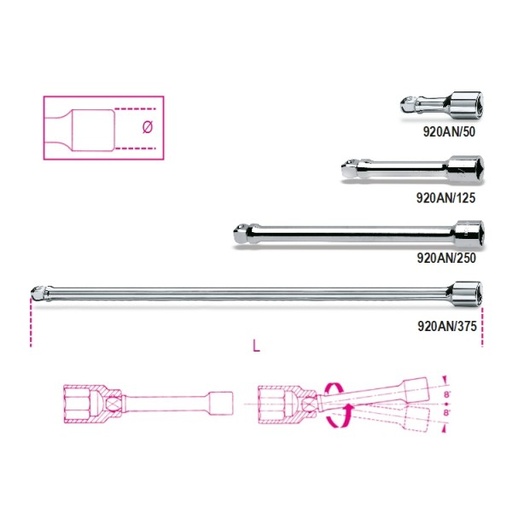 [BE009200835] 920 AN/250-1/2" WOBBLE EXTENSION BARS 