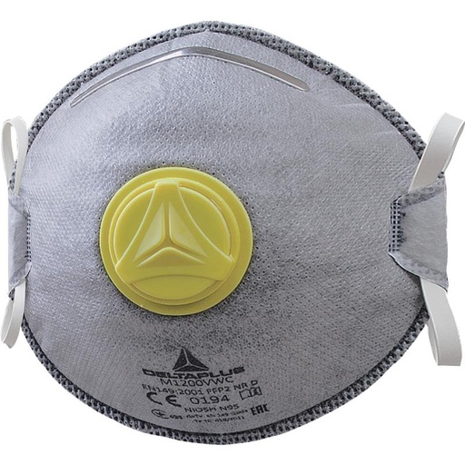 [DPM1200VWC] M1200VWC GREY DISPOSABLE MASKS FFP2+V+W box10