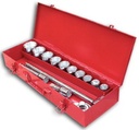 3/4" Metric Socket Set 15 un. 