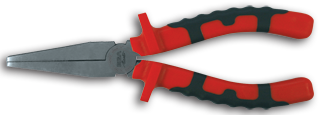 [EG62453] POLISHED BIMAT FLAT NOSE PLIER 6"
